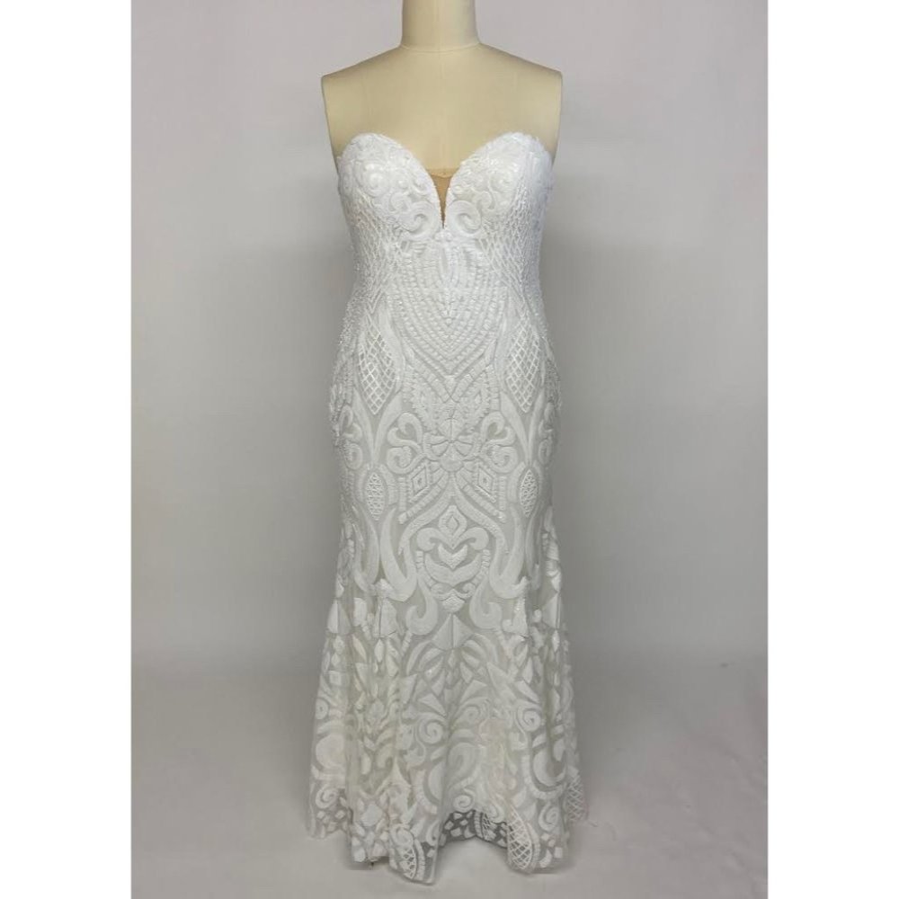 Sequin Sweetheart Wedding Dress